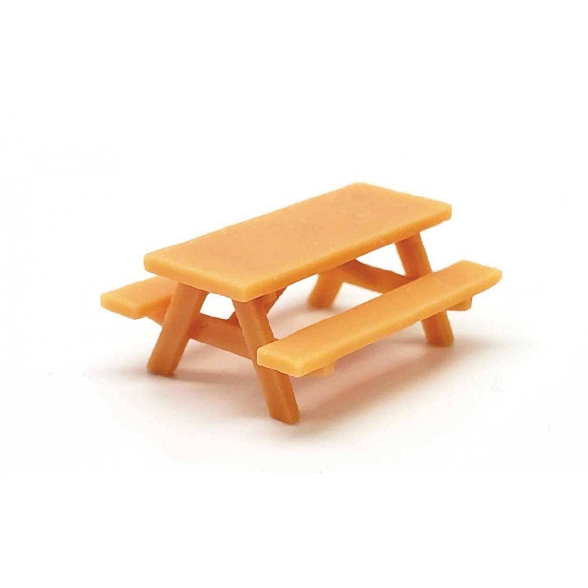 Picnic Tables -- Unpainted 3D Printed Parts pkg(5), HO ALL SCALE MINIATURES 870988