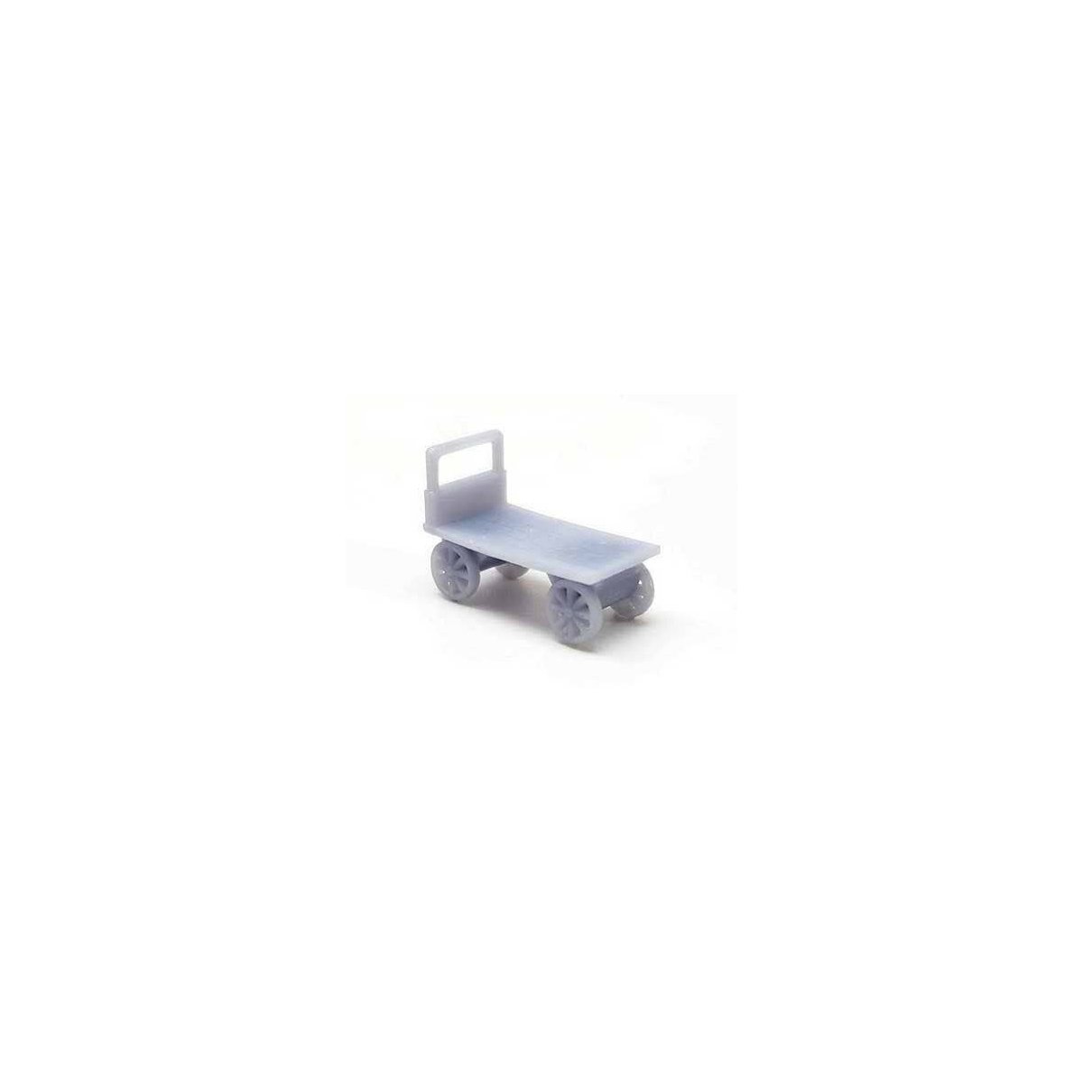 Luggage Carts -- Unpainted 3D Printed Parts pkg(5), N ALL SCALE MINIATURES 1600985