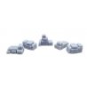 Luggage Stacks -- Unpainted 3D Printed Parts pkg(5), HO ALL SCALE MINIATURES 870986