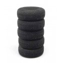 Tire Stacks -- Unpainted 3D Printed Parts pkg(5), N, ALL SCALE MINIATURES 1600972