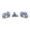 Luggage -- Unpainted 3D Printed Parts pkg(5), N ALL SCALE MINIATURES 1600987