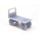 Luggage Carts -- Unpainted 3D Printed Parts pkg(5), HO, ALL SCALE MINIATURES 870985