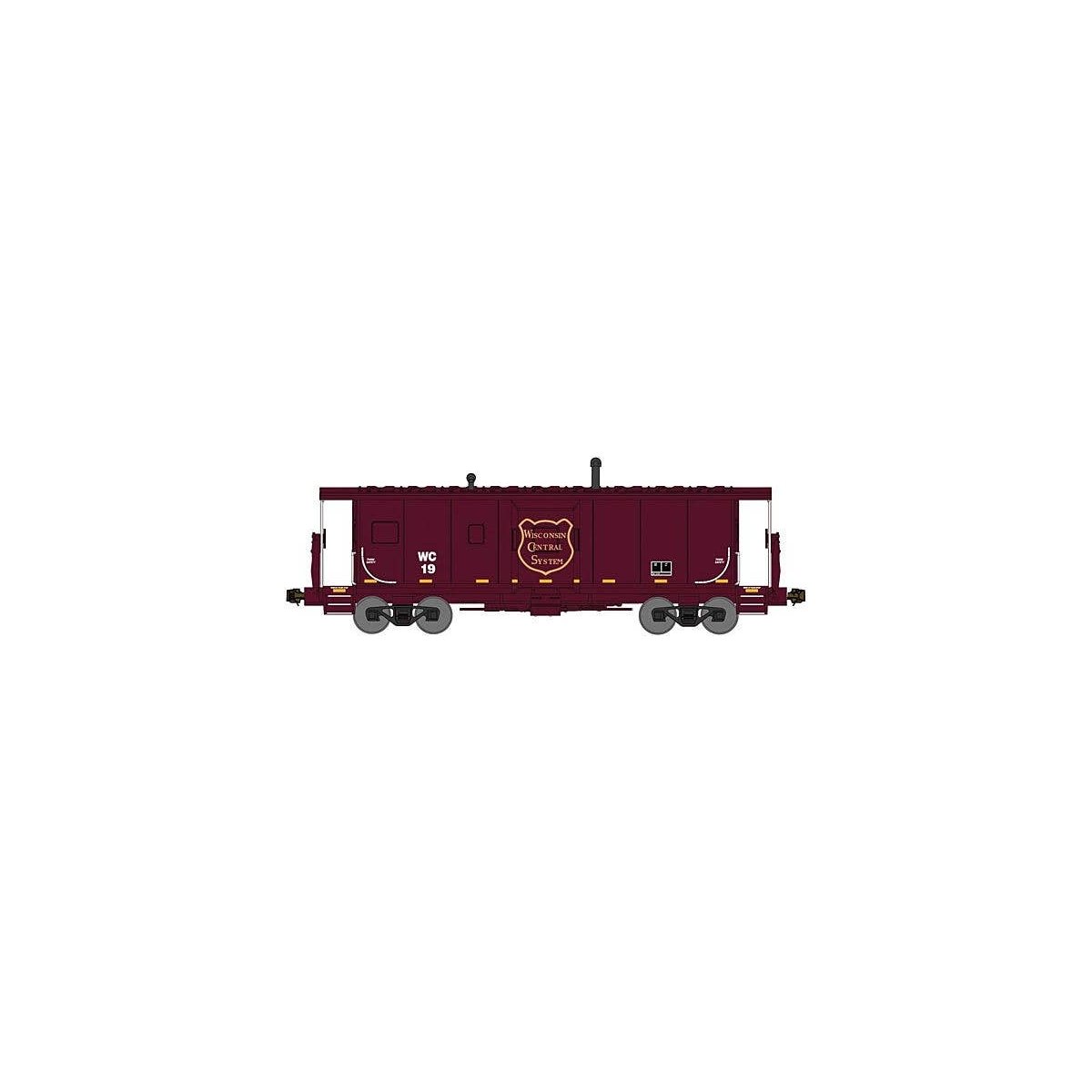 International Car Bay Window Caboose Phase 2 - Ready to Run -- Wisconsin Central shoving platform 1, N, Bluford Shops 42110