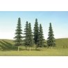 Spruce Trees - SceneScapes(TM) -- 5 to 6′ 12.7 to 15.2cm pkg(6), HO Bachmann Industries 32004