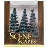 Blue Spruce Trees - SceneScapes(TM) -- 5 - 6′ 12.7 - 15.2cm pkg(6), HO Bachmann Industries 32012