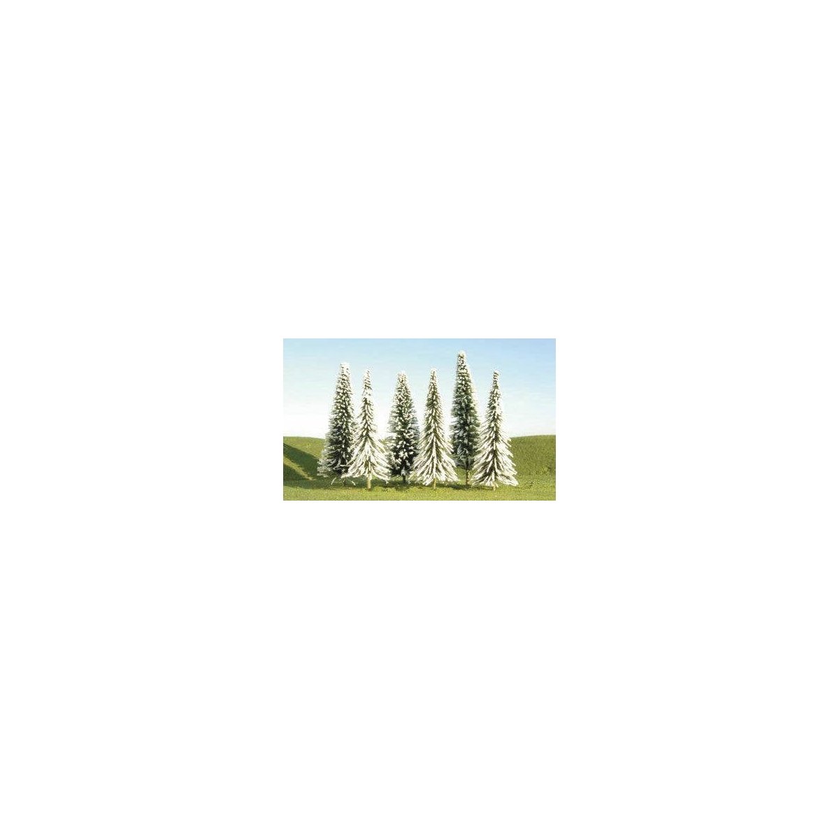 Snow Covered Pines - SceneScapes(TM) -- 5 to 6′ 12.7 to 15.2cm pkg(24), ALL Bachmann Industries 32154