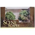 SceneScapes(TM) Layout-Ready Trees -- Oak Trees 4-1/2 - 5′ Tall pkg(2), ALL, Bachmann Industries 32213