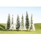 SceneScapes(TM) Layout-Ready Trees -- Pine Trees with Snow - 3 to 4′ 7.6 to 10.2cm pkg(9), N Bachmann Industries 32102