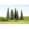 SceneScapes(TM) Layout-Ready Trees -- Spruce Trees 3-4′ pkg(9), N Bachmann Industries 32104