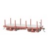 18′ Wood Flatcar - Spectrum(R) -- Data Only (Oxide Red) pkg(2), On30, Bachmann Industries 26511