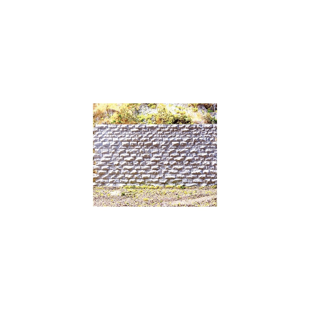Cut Stone Retaining Wall -- Medium - 6-3/4 x 3-1/2′ 17.1 x 8.9cm, ALL Chooch Enterprises 8312