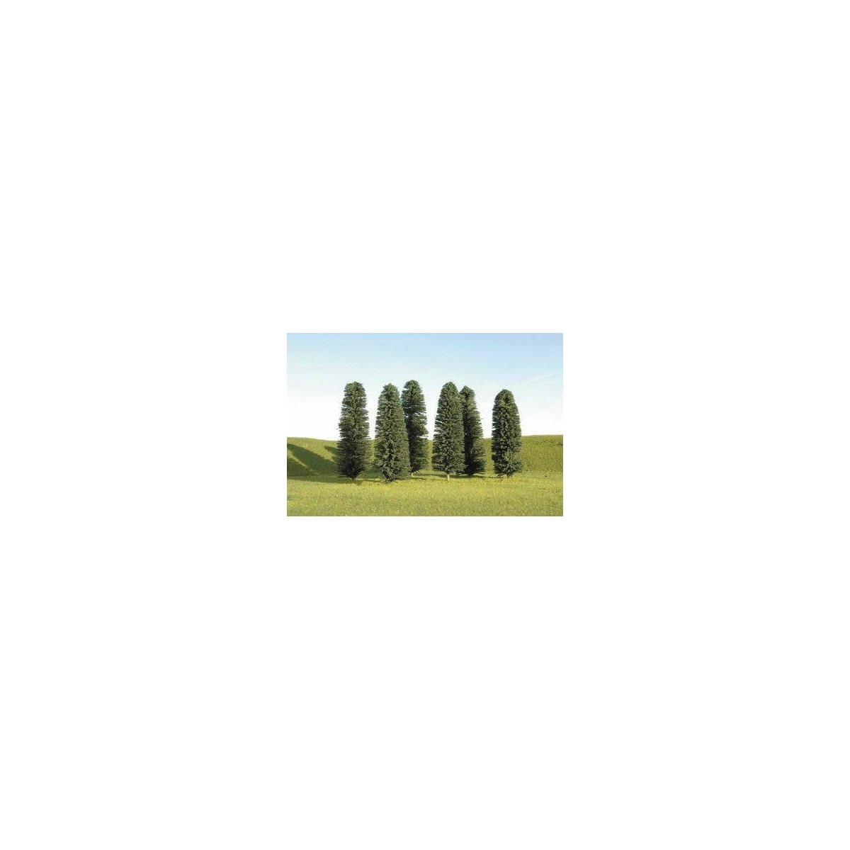 SceneScapes(TM) Layout-Ready Trees -- Cedar Trees 8-10′ pkg(3), O Bachmann Industries 32205