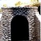 Single-Track Random Stone Tunnel Portal 2-Pack -- 2-3/4 x 2-1/2′ 7 x 6.4cm, N Chooch Enterprises 9760