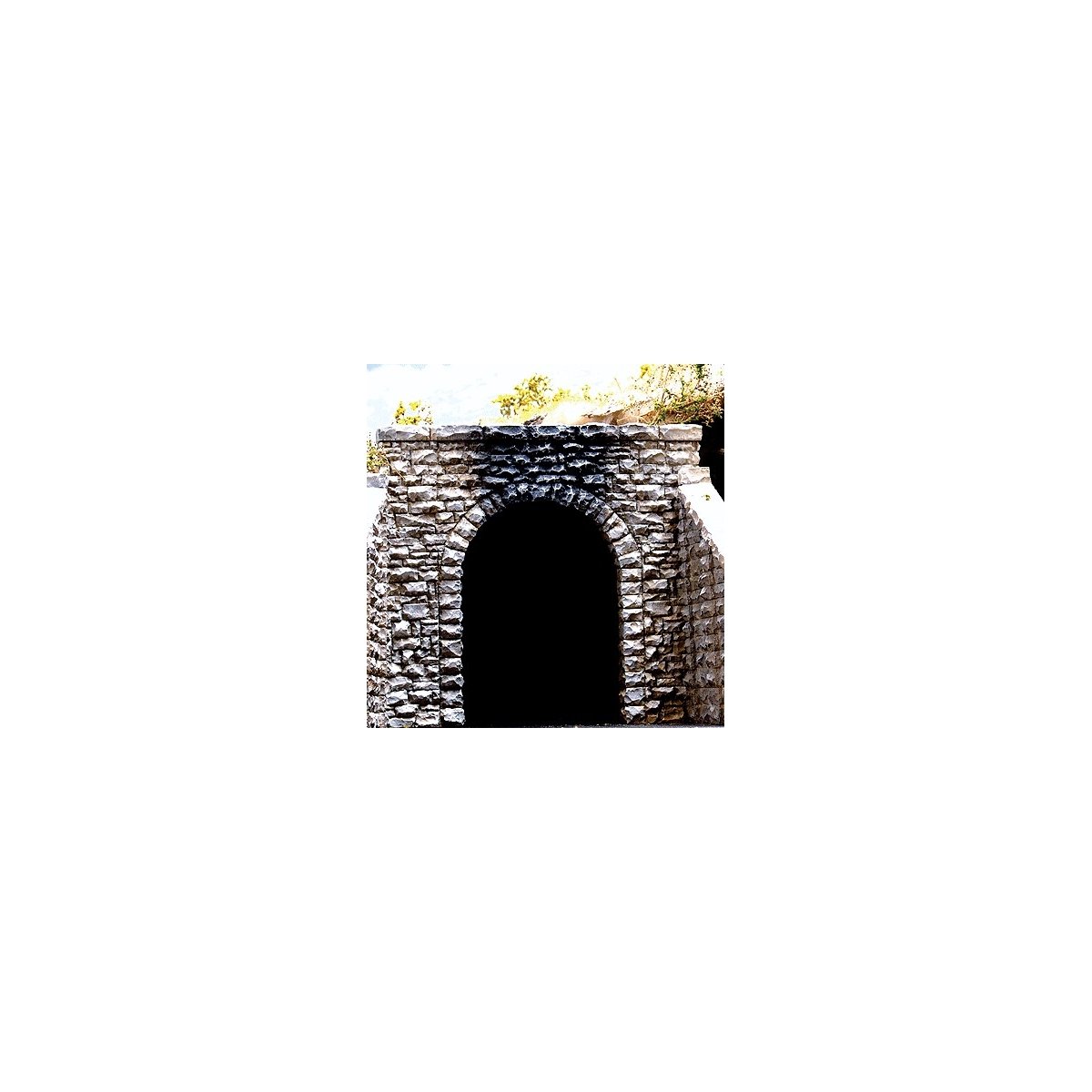 Single-Track Random Stone Tunnel Portal 2-Pack -- 2-3/4 x 2-1/2′ 7 x 6.4cm, N Chooch Enterprises 9760