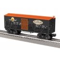 Wood Stock Car - 3-Rail - Ready to Run -- Haunted Hollow Bearts 253110 (Hallloween black, orange, brown), O, Lionel 2528790