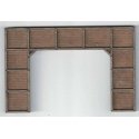Double-Track Timber Tunnel Portal - Laser-Cut Wood Kit -- 4-13/16 x 2-3/4 x 1/4′ 12.2 x 7 x 0.6cm, N GCLaser 9115