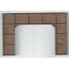 Double-Track Timber Tunnel Portal - Laser-Cut Wood Kit -- 4-13/16 x 2-3/4 x 1/4′ 12.2 x 7 x 0.6cm, N GCLaser 9115
