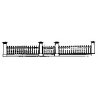 Fence -- Victorian Picket Fence with Gates & Post, HO Grandt Line Products Inc 5119