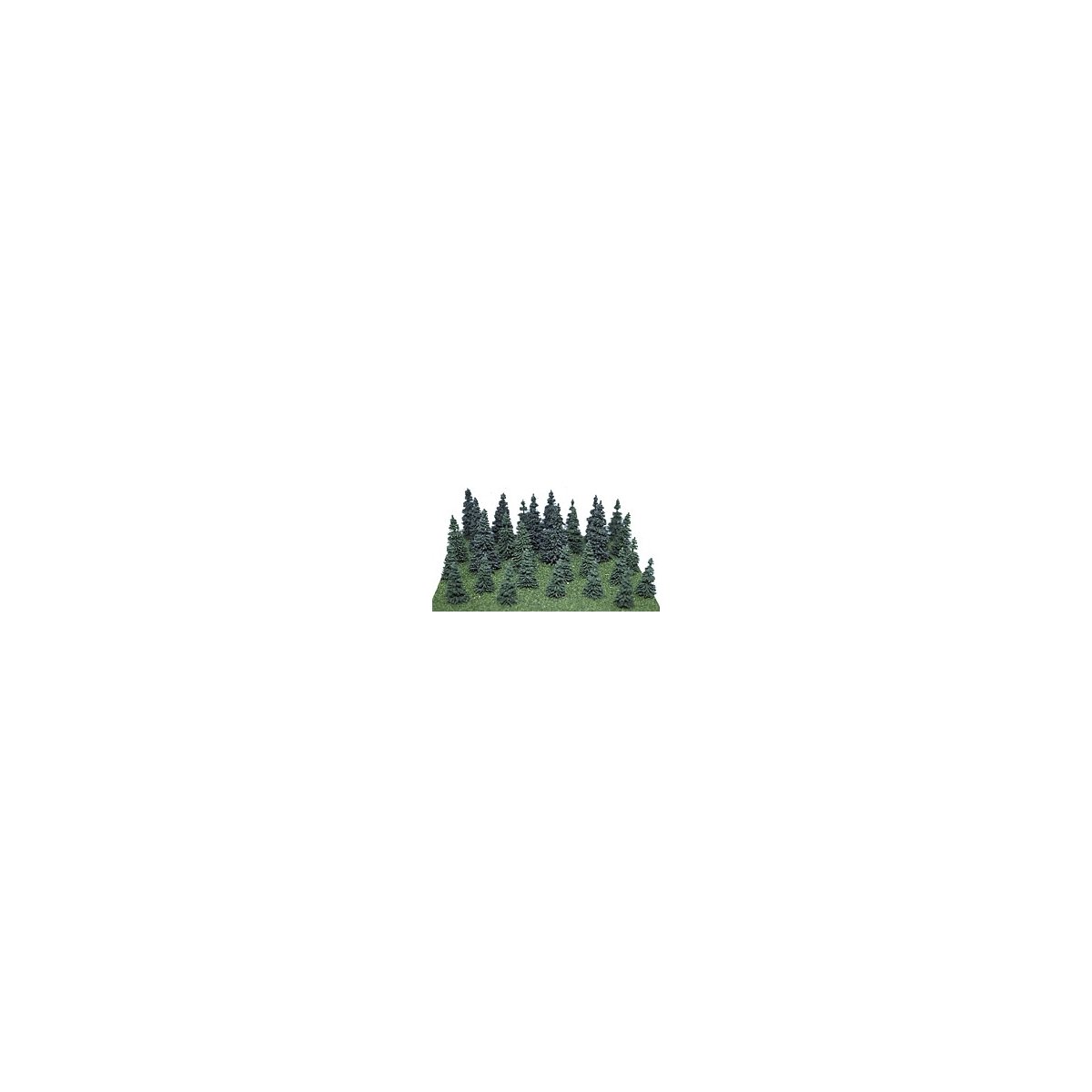Assorted Pine Trees -- 2 to 3-1/2′ 5.1 to 8.9cm pkg(30), ALL Heki/Mini Forest 306