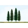 Cedar Trees -- 4 to 6′ 10.2 to 15.2cm pkg(24), HO JTT Miniature Tree 92031