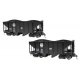 2-Bay Steel Hopper 2-Pack - Ready to Run - Spectrum(R) -- East Broad Top 807, 808 (black, , On30, Bachmann Industries 27902