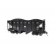 2-Bay Steel Hopper 2-Pack - Ready to Run - Spectrum(R) -- East Broad Top 802, 805 (black), On30, Bachmann Industries 27901
