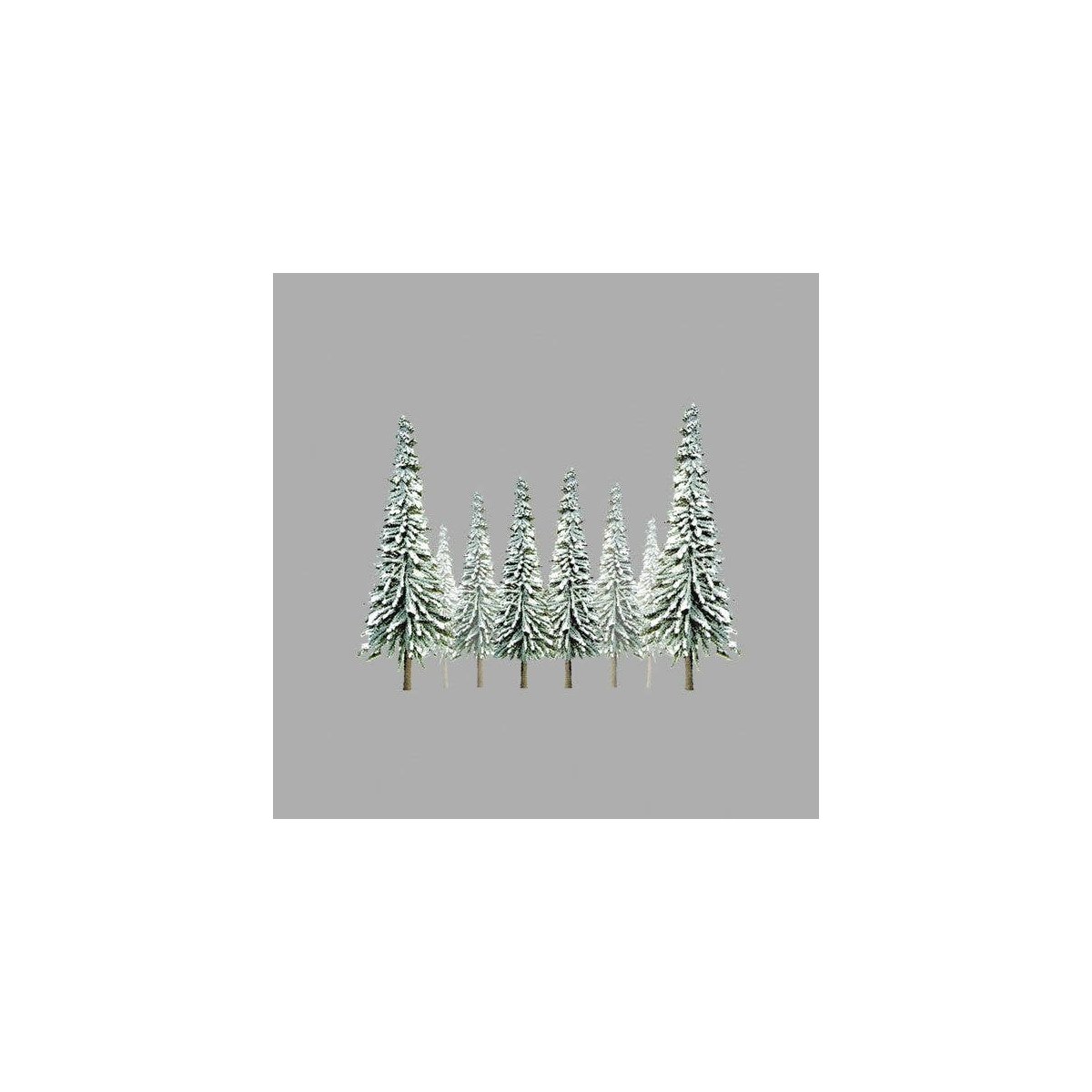Snow-Covered Spruce Trees -- 4 to 6′ 10.2 to 15.2cm Tall pkg(24), ALL JTT Miniature Tree 92007