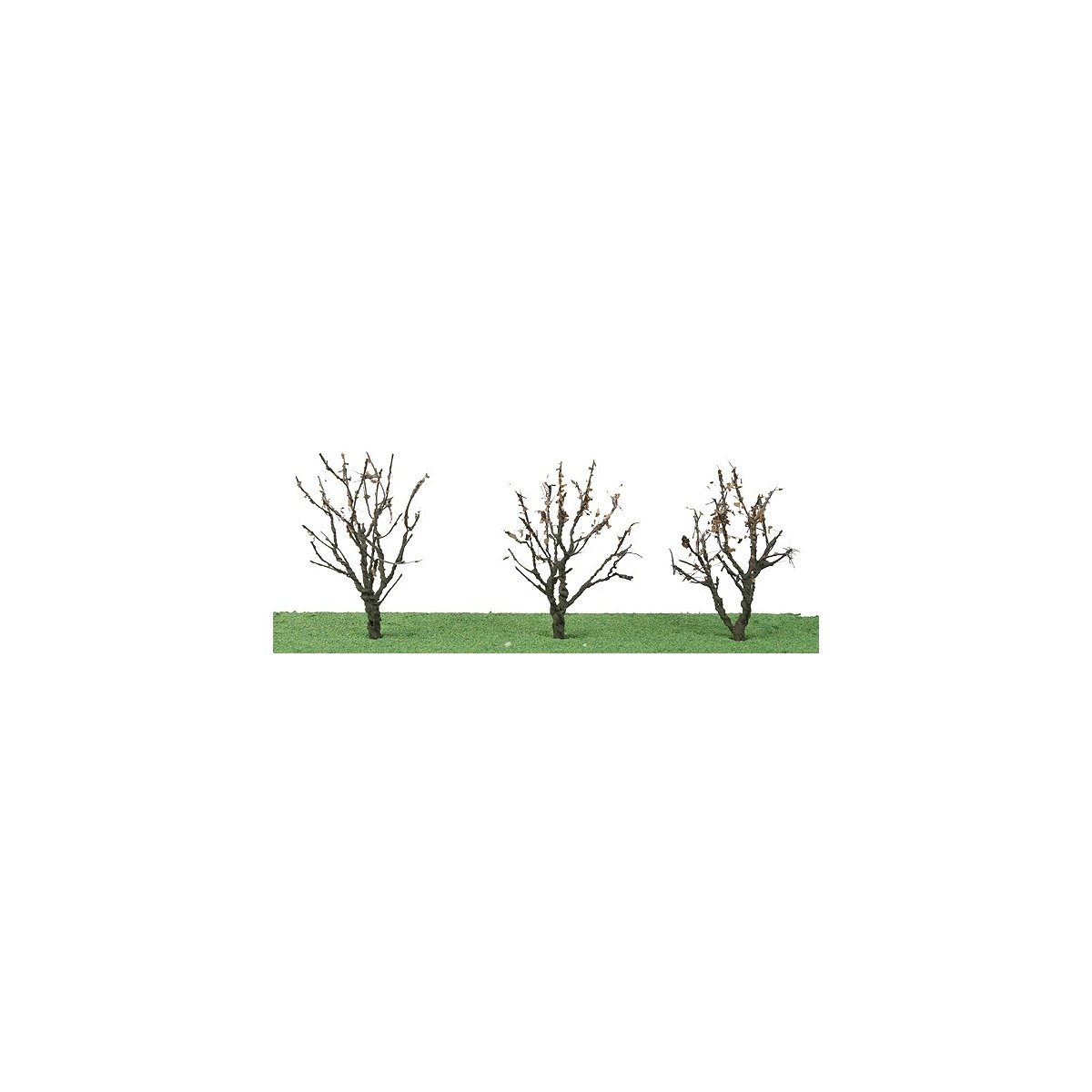 Tree w/Dry Foliage (Late Fall) -- 2 - 2-1/4′ 5.1 x 5.7cm pkg(3), N JTT Miniature Tree 92221