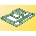 Mesh Fencing - 9.8′ 3m -- Green, HO, Kibri 38603