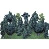 Assorted Trees -- 2-1/2 to 4′ 6.4 to 10.2cm pkg(30), ALL Heki/Mini Forest 303