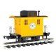 Wood Cupola Caboose - Ready to Run - Li′l Big Haulers -- Short Line Railroad (yellow, black), G, Bachmann Industries 98087