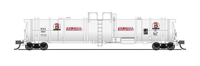 High-Capacity Cryogenic Tank Car 2-Pack - Ready to Run -- Big Three Industries (white, re, N, Broadway Limited Imports 8143
