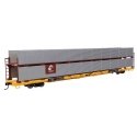 89′ Flatcar w/Bi-Level Shielded Auto Rack - Ready to Run -- Conrail Rack / Trailer-Train Flatcar, HO, WalthersMainline 8111