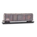 50′ Double-Door Boxcar - Ready to Run -- Erie 67070 (Weathered, Boxcar Red, CR Family Series , N, Micro Trains Line 3444500