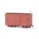 18′ Wood Boxcar - Spectrum(R) -- Data Only (Oxide Red) pkg(2), On30, Bachmann Industries 26501