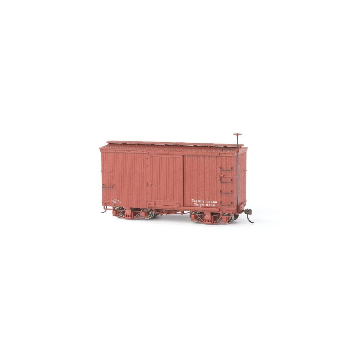 18′ Wood Boxcar - Spectrum(R) -- Data Only (Oxide Red) pkg(2), On30, Bachmann Industries 26501