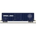 FMC 5347 Single-Door Boxcar - Ready to Run - Master(R) -- PanAm Railways 31845 (blue, HO, Atlas Model Railroad Co. 20007601