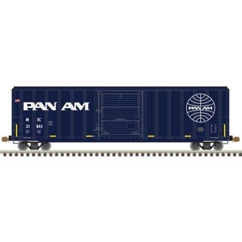 FMC 5347 Single-Door Boxcar - Ready to Run - Master(R) -- PanAm Railways 31845 (blue, HO, Atlas Model Railroad Co. 20007601