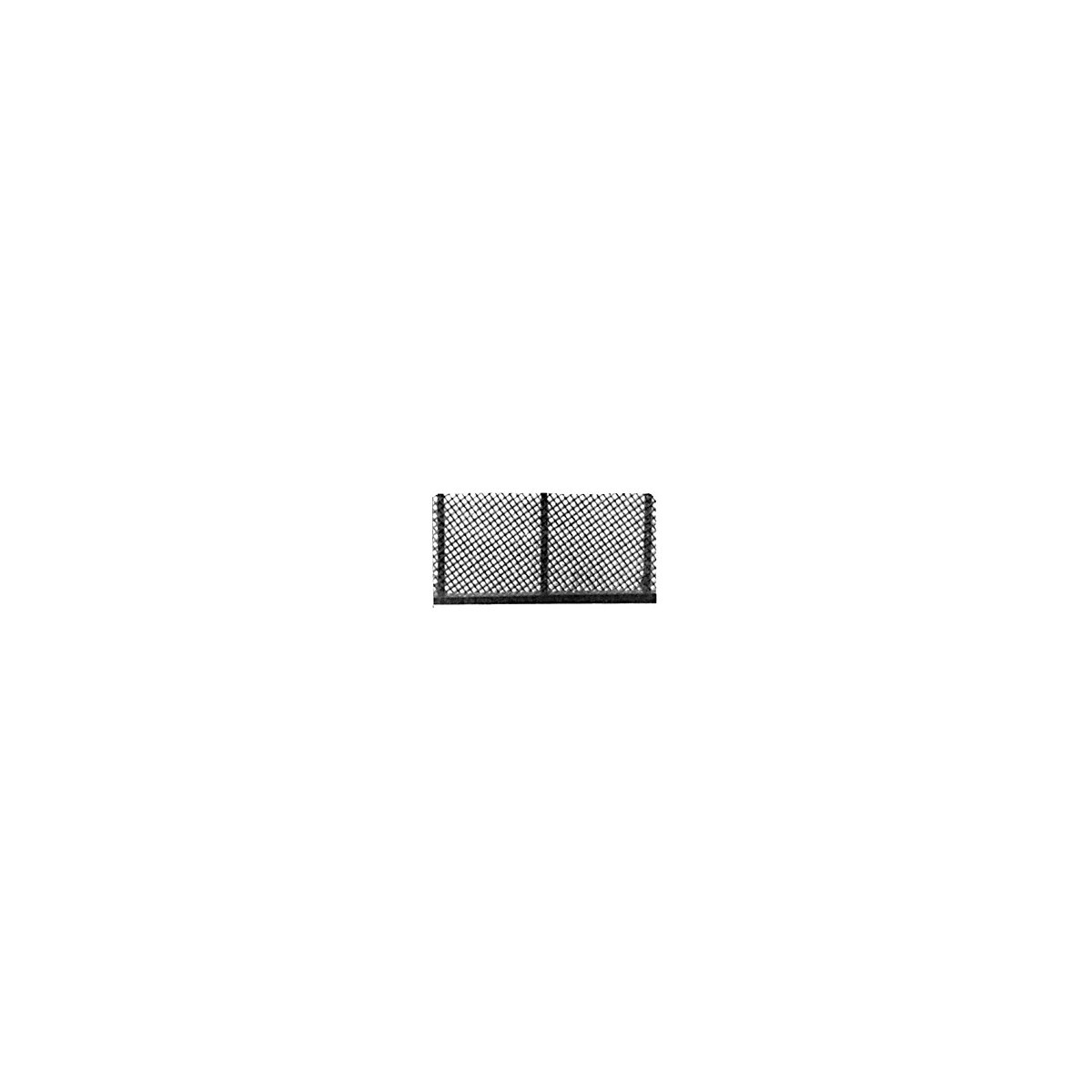 Chain Link Fence -- Kit - Mesh & Rod - 48′ 122cm, HO Plastruct Inc 90451
