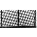 Chain Link Fence -- Kit - Mesh & Rod - 48′ 122cm, HO Plastruct Inc 90451