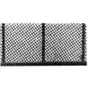 Chain Link Fence -- Kit - Mesh & Rod - 48′ 122cm, HO Plastruct Inc 90451