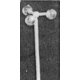 3-Sphere Globe Signal -- Solid White Styrene, ALL Plastruct Inc 94822