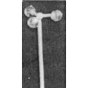 3-Sphere Globe Signal -- Solid White Styrene, ALL, Plastruct Inc 94822