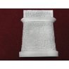 Bridge Abutment w/Separate Retaining Wall -- Quarry Dressed Granite w/Round Corners 5 x 5′ 12.7 x 12.7cm, 4-1/2′ Cap, HO Pre
