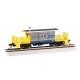 Transfer Caboose - Ready to Run -- CSX Transportation 16624 (gray, blue, yellow), HO, Bachmann Industries 76401