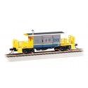 Transfer Caboose - Ready to Run -- CSX Transportation 16624 (gray, blue, yellow), HO, Bachmann Industries 76401