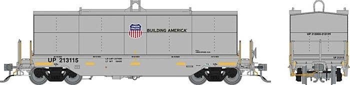 Greenbrier Transverse Coil Car 6-Pack - Ready to Run -- Union Pacific Set 2 (gray, Building A, HO, Rapido Trains Inc 168007