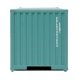 40′ Corrugated Container - Assembled -- China Shipping (green, white), HO, Walthers SceneMaster 8151