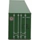 40′ Hi Cube Ribbed Side Container - Assembled -- Evergreen, N, Walthers SceneMaster 8802