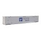 53′ Singamas Corrugated-Side Container - Assembled -- Tote (white, blue, gray), HO, Walthers SceneMaster 8538